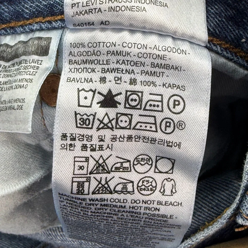 Levi's 501 Original Fit Jeans Mens‎ 40x32 Blue Medium Wash Button Fly Straight